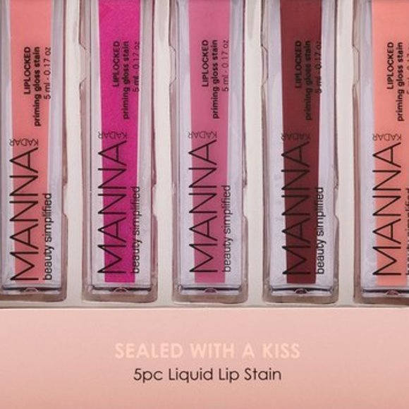 MANNA KADAR Sealed With A Kiss 5pc Liquid Lip Stain🆕⌚📦🏃💨🚚 - Picture 3 of 14